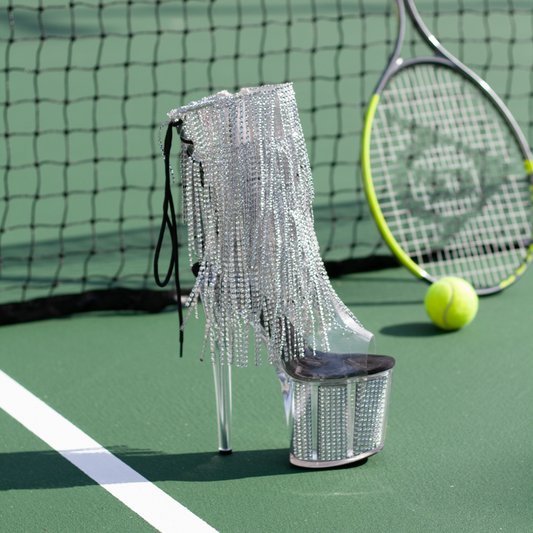 Glow Up Open Toe Boots