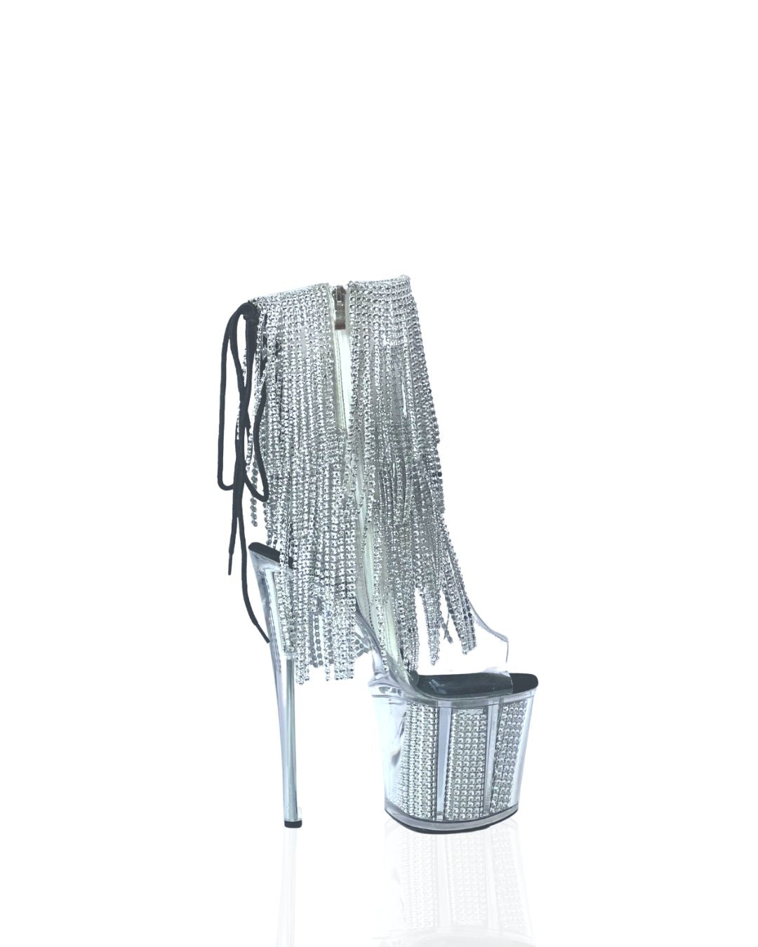 Glow Up Open Toe Boots