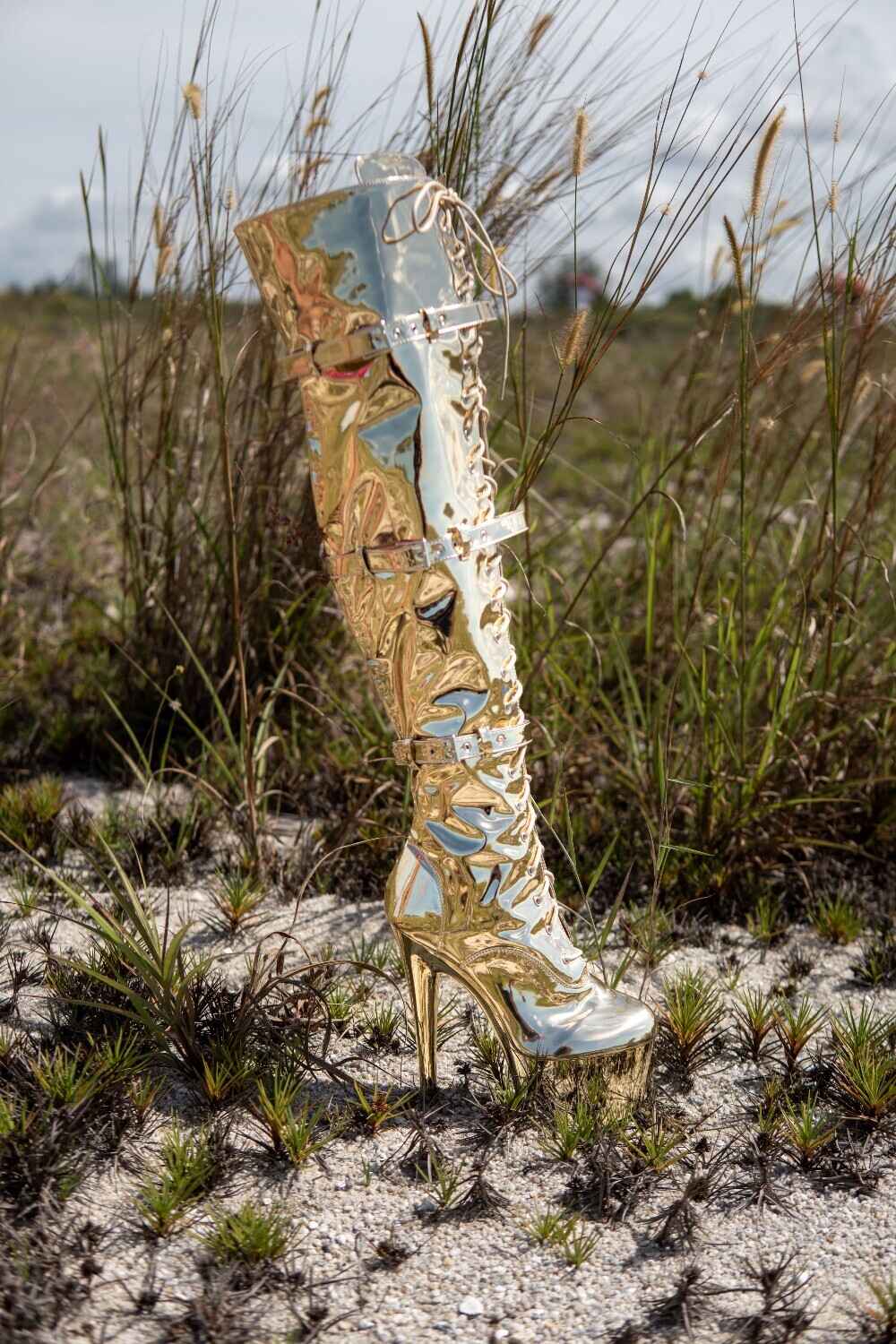 Astronaut Thigh High Boots